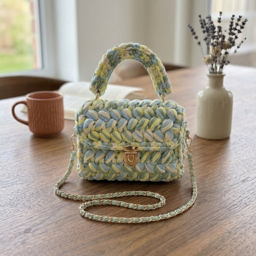 Artisan Hand-Crocheted Bubble Handbag